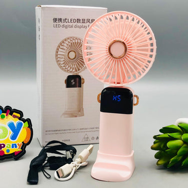 Rechargeable LED Digital Display Cooling Fan